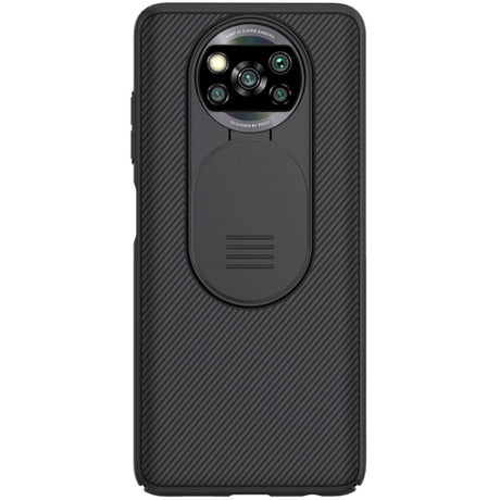 Калъф с Плъзгач за Камера за Xiaomi Poco X3/Pro, Nillkin CamShield Case, Черен (2)