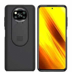 Калъф с Плъзгач за Камера за Xiaomi Poco X3/Pro, Nillkin CamShield Case, Черен