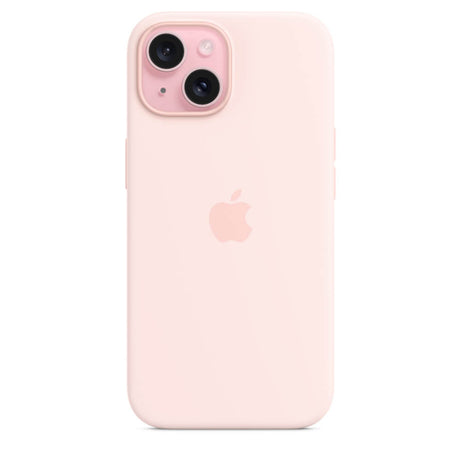 Оригинален Силиконов Калъф за iPhone 15, Silicone Magsafe Case MT0U3ZM/A, Розов (2)