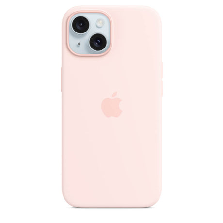 Оригинален Силиконов Калъф за iPhone 15, Silicone Magsafe Case MT0U3ZM/A, Розов