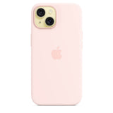 Оригинален Силиконов Калъф за iPhone 15, Silicone Magsafe Case MT0U3ZM/A, Розов (3)