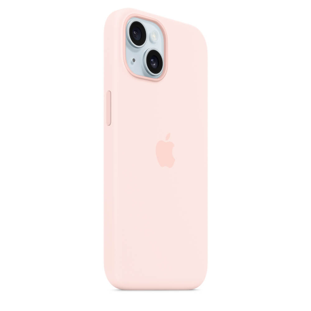 Оригинален Силиконов Калъф за iPhone 15, Silicone Magsafe Case MT0U3ZM/A, Розов (6)