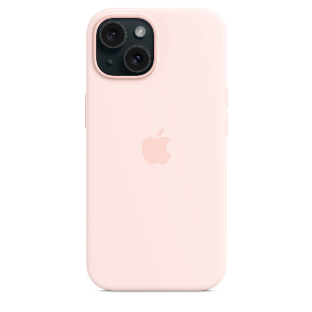 Оригинален Силиконов Калъф за iPhone 15, Silicone Magsafe Case MT0U3ZM/A, Розов (5)