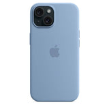 Оригинален Силиконов Калъф за iPhone 15, Silicone Magsafe Case MT0Y3ZM/A, Син (5)