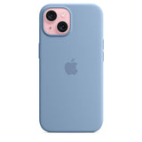 Оригинален Силиконов Калъф за iPhone 15, Silicone Magsafe Case MT0Y3ZM/A, Син (2)