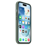 Оригинален Силиконов Калъф за iPhone 15, Silicone Magsafe Case MT0X3ZM/A, Зелен (7)