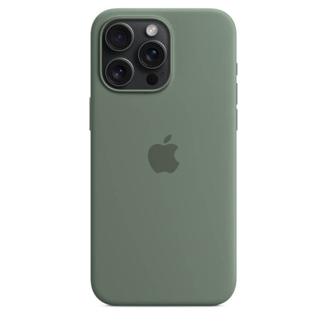Оригинален Силиконов Калъф за iPhone 15 Pro Max, Silicone Magsafe Case MT1X3ZM/A, Зелен (4)