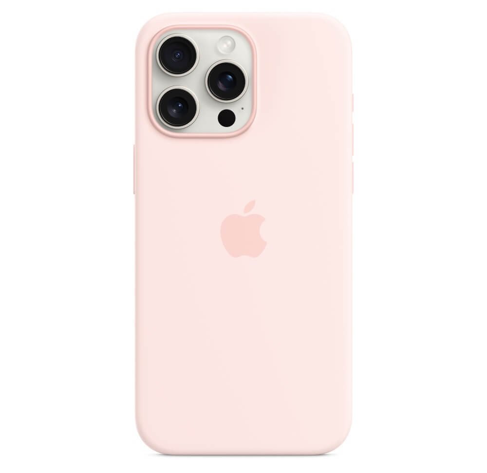 Оригинален Силиконов Калъф за iPhone 15 Pro, Silicone Magsafe Case MT1F3ZM/A, Розов (3)
