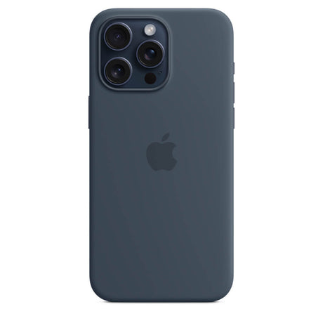 Оригинален Силиконов Калъф за iPhone 15 Pro Max, Silicone Magsafe Case MT1P3ZM/A, Син (2)