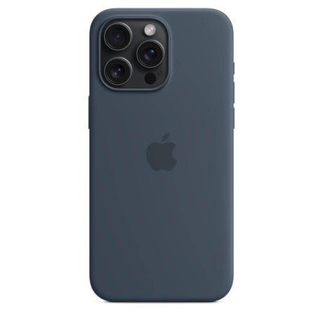 Оригинален Силиконов Калъф за iPhone 15 Pro Max, Silicone Magsafe Case MT1P3ZM/A, Син (4)