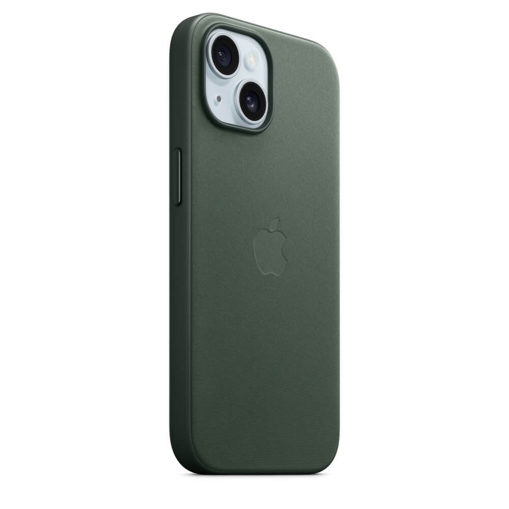 Оригинален Тъкан Калъф за iPhone 15, FineWoven Magsafe Case MT3J3ZM/A, Зелен (6)