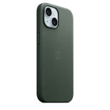 Оригинален Тъкан Калъф за iPhone 15, FineWoven Magsafe Case MT3J3ZM/A, Зелен (6)