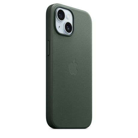 Оригинален Тъкан Калъф за iPhone 15, FineWoven Magsafe Case MT3J3ZM/A, Зелен (6)