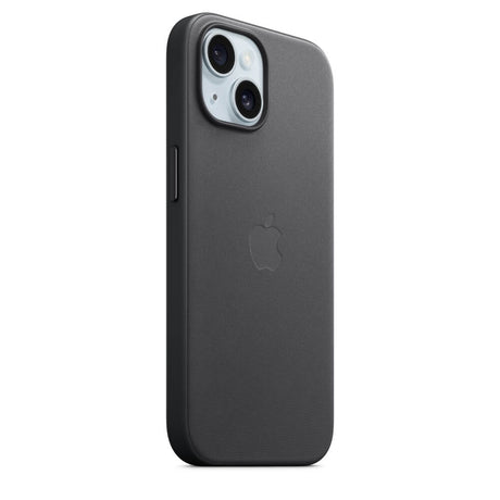 Оригинален Тъкан Калъф за iPhone 15, FineWoven Magsafe Case MT393ZM/A, Черен (6)