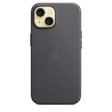 Оригинален Тъкан Калъф за iPhone 15, FineWoven Magsafe Case MT393ZM/A, Черен (4)