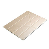 Калъф за iPad Pro 12.9" 2017-2015, Tri-Fold Leather Case, Златист (7)