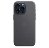 Оригинален Тъкан Калъф за iPhone 15 Pro Max, FineWoven Magsafe Case MT4V3ZM/A, Черен (3)
