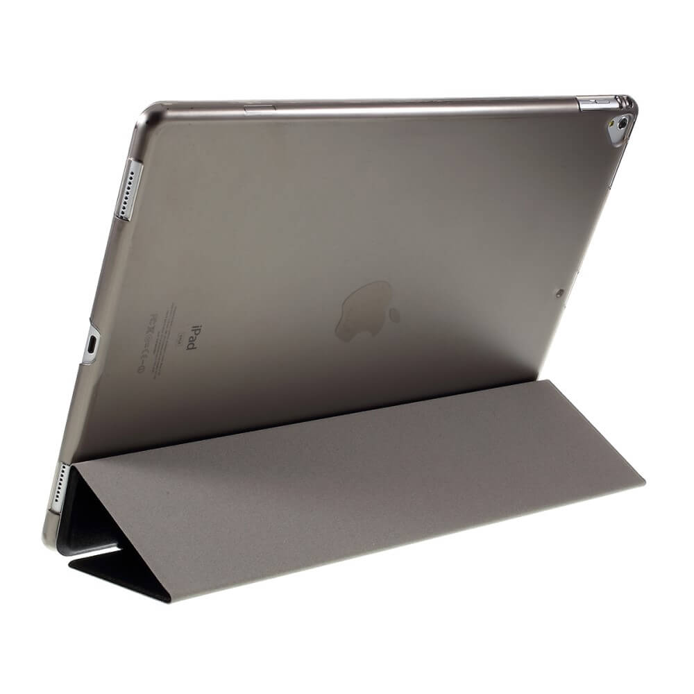 Калъф за iPad Pro 12.9" 2017-2015, Tri-Fold Leather Case, Черен (7)