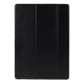 Калъф за iPad Pro 12.9" 2017-2015, Tri-Fold Leather Case, Черен