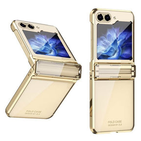 Калъф с Предпазител за Samsung Galaxy Z Flip 5, GKK Frame Hinge Case, Златист