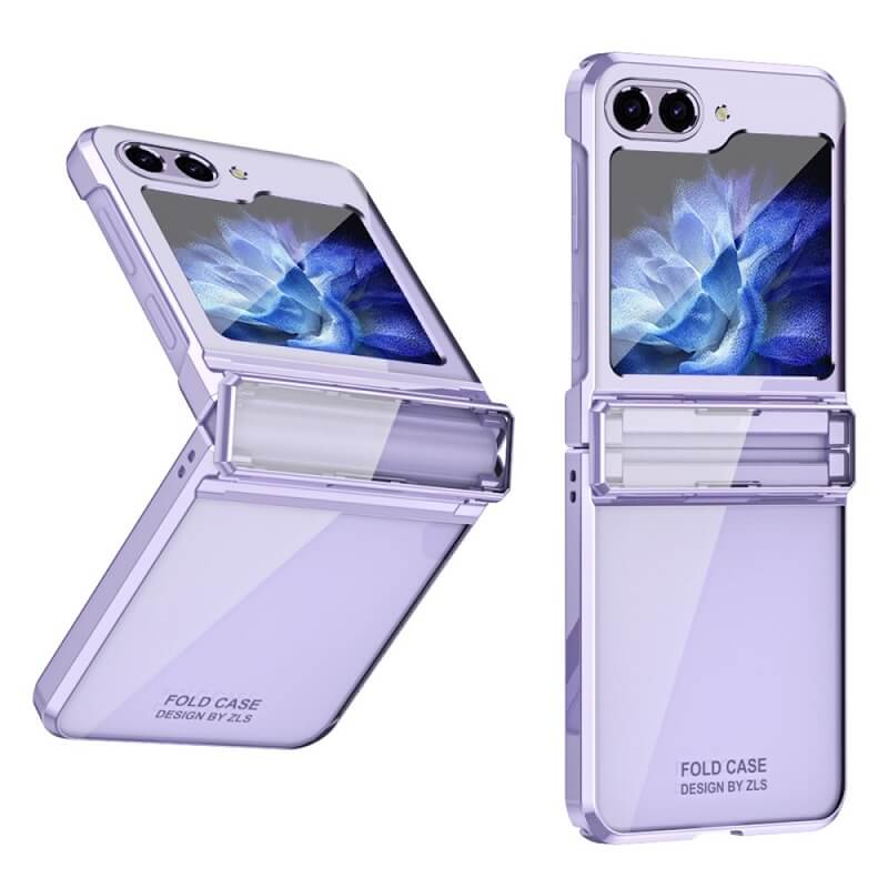 Калъф с Предпазител за Samsung Galaxy Z Flip 5, GKK Frame Hinge Case, Лилав