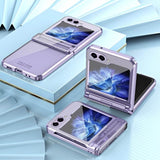 Калъф с Предпазител за Samsung Galaxy Z Flip 5, GKK Frame Hinge Case, Лилав (4)