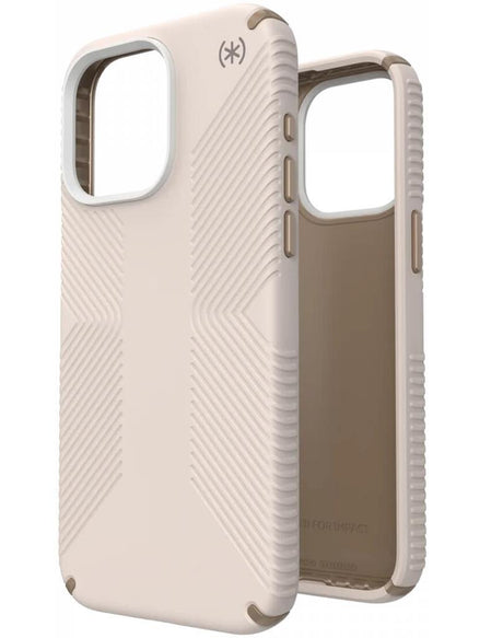Екстремен Калъф за iPhone 15 Pro, Speck Presidio 2 Grip Case, Бежов (3)