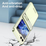 Калъф с Предпазител за Samsung Galaxy Z Flip 5, GKK Frame Hinge Case, Зелен (6)