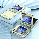 Калъф с Предпазител за Samsung Galaxy Z Flip 5, GKK Frame Hinge Case, Зелен (5)