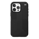 Екстремен Калъф за iPhone 15 Pro, Speck Presidio 2 Grip Case, Черен