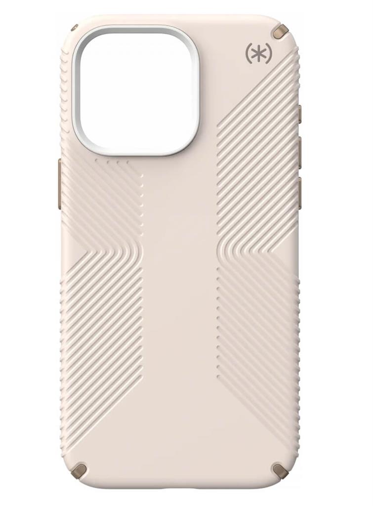 Екстремен Калъф за iPhone 15 Pro Max, Speck Presidio 2 Grip Case, Бежов