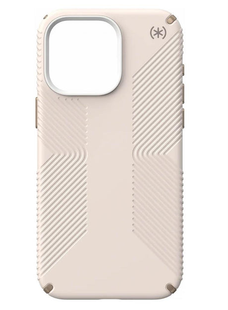 Екстремен Калъф за iPhone 15 Pro Max, Speck Presidio 2 Grip Case, Бежов