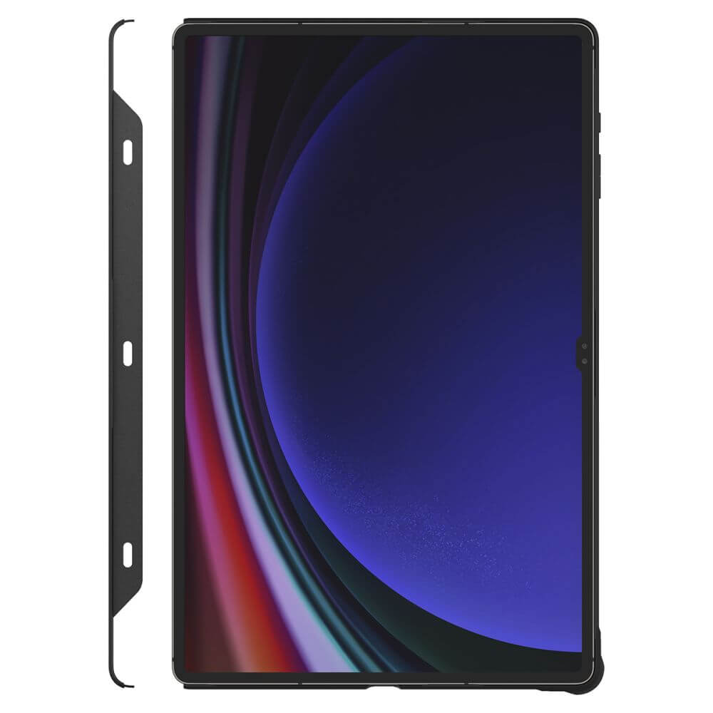 Луксозен Калъф за Samsung Tab S10/S9 Ultra 14.6", Spigen Thin Fit Pro Case, Черен (3)