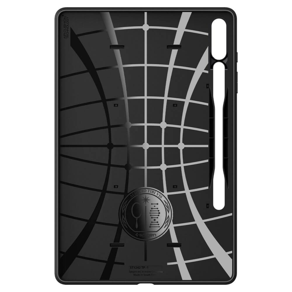 Противоударен Калъф за Samsung Tab S10 Plus/ S9 Plus 12.4", Spigen Tough Armor Pro Case, Черен (9)