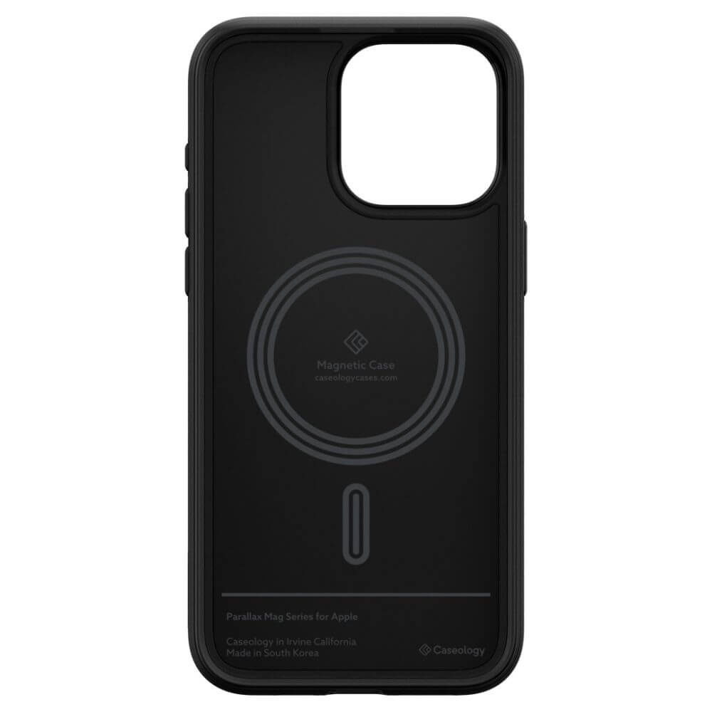 Magsafe Калъф за iPhone 15 Pro Max, Spigen Caseology Parallax, Черен (3)