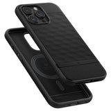 Magsafe Калъф за iPhone 15 Pro Max, Spigen Caseology Parallax, Черен (4)