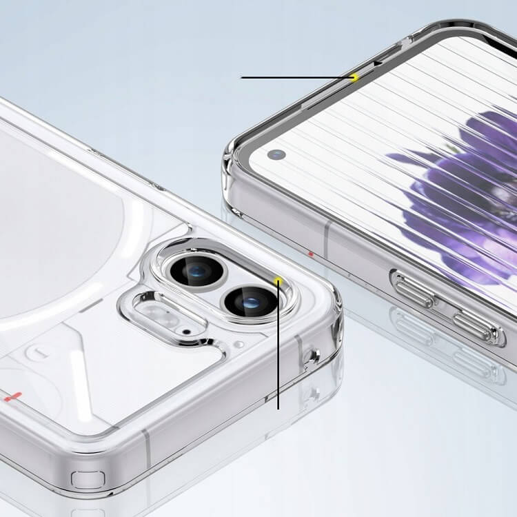 Калъф за Nothing Phone 2, Tech-Protect FlexAir Hybrid Clear Case, Прозрачен (3)