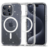 Magsafe Калъф за iPhone 15 Pro, Tech-Protect Hybrid FlexAir Glitter Clear Case, Прозрачен