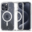 Magsafe Калъф за iPhone 15 Pro Max, Tech-Protect Hybrid FlexAir Glitter Case, Прозрачен