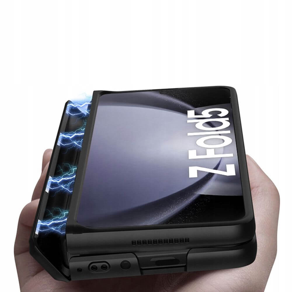 Калъф с Предпазител за Samsung Z Fold 5, Tech-Protect Icon Magnetic Case, Черен (2)