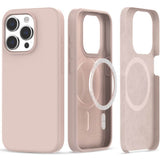 Magsafe Калъф за iPhone 15 Pro Max, Tech-Protect Silicone Case, Розов