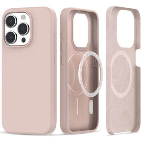 Magsafe Калъф за iPhone 15 Pro Max, Tech-Protect Silicone Case, Розов