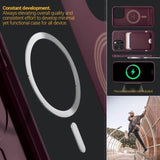 Magsafe Калъф за iPhone 15 Pro Max, Spigen Caseology Parallax, Бордо (10)