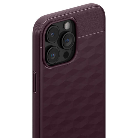 Magsafe Калъф за iPhone 15 Pro Max, Spigen Caseology Parallax, Бордо (7)