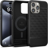 Magsafe Калъф за iPhone 15 Pro, Spigen Caseology Parallax, Черен (8)