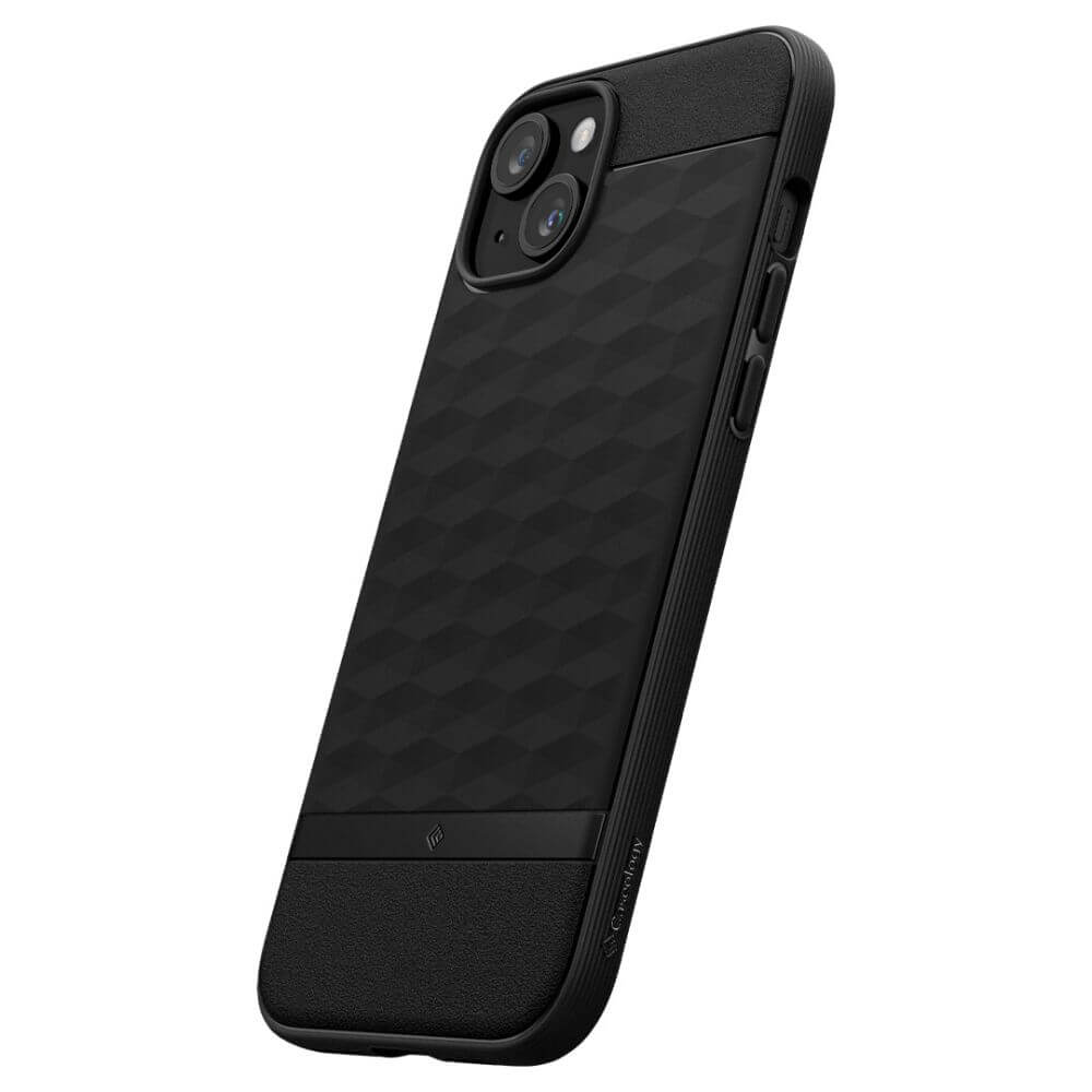 Magsafe Калъф за iPhone 15, Spigen Caseology Parallax, Черен (6)