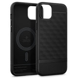 Magsafe Калъф за iPhone 15, Spigen Caseology Parallax, Черен (2)