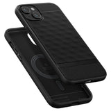 Magsafe Калъф за iPhone 15, Spigen Caseology Parallax, Черен (5)
