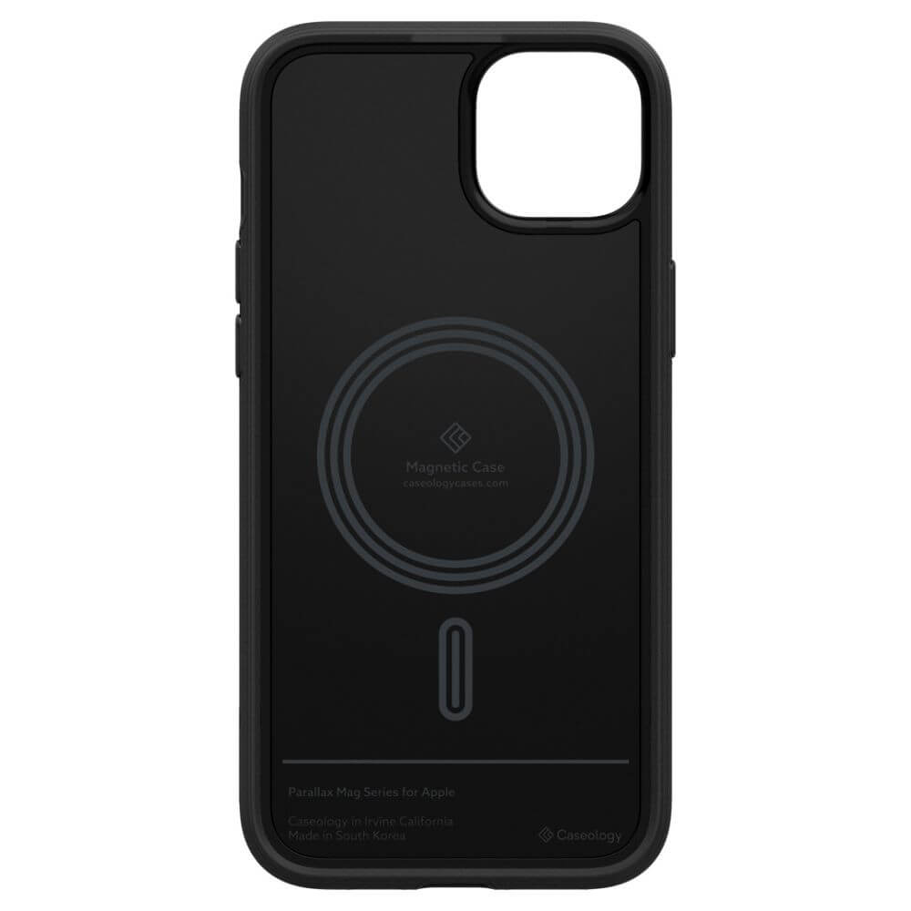 Magsafe Калъф за iPhone 15, Spigen Caseology Parallax, Черен (4)