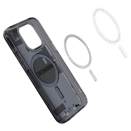 Magsafe Калъф за iPhone 15 Pro, Spigen Zero One Ultra Hybrid Case, Черен (5)
